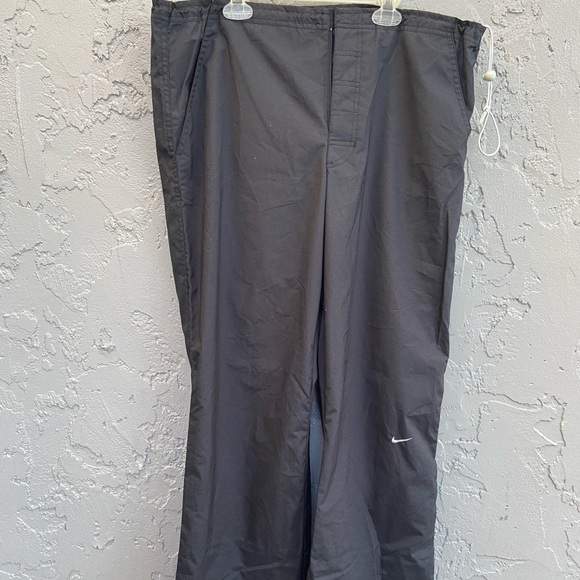 Nike Vintage Women's Pants Bungee Cords Casual Pants Black Sportswear Size M Y2K - Picture 2 of 9